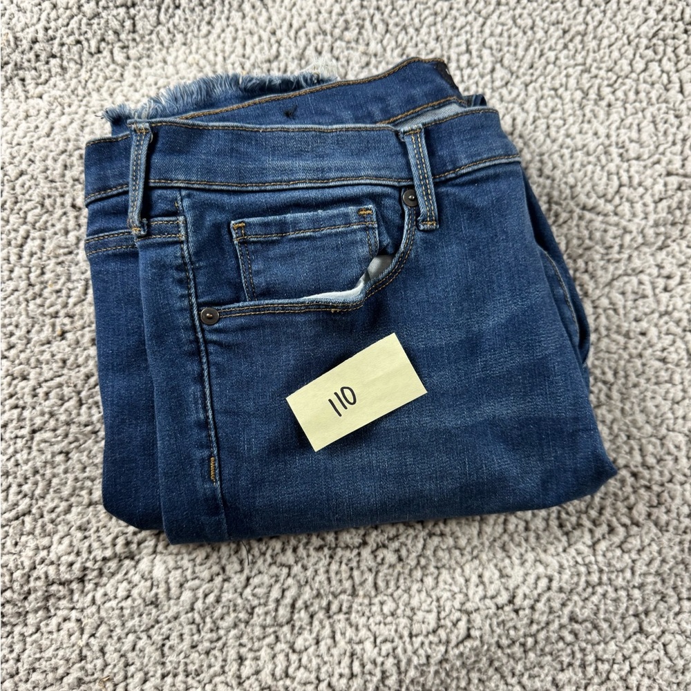 Banana Republic Blue Distressed Skinny Jeans size 32 - Picture 6 of 6